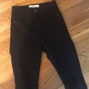 Top shop Petite black jeans with rips in the knees